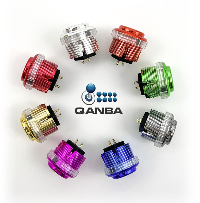 qanba Gravity metallic color 30mm Mechanical shaft Pushbutton (F07（8 pcs）)