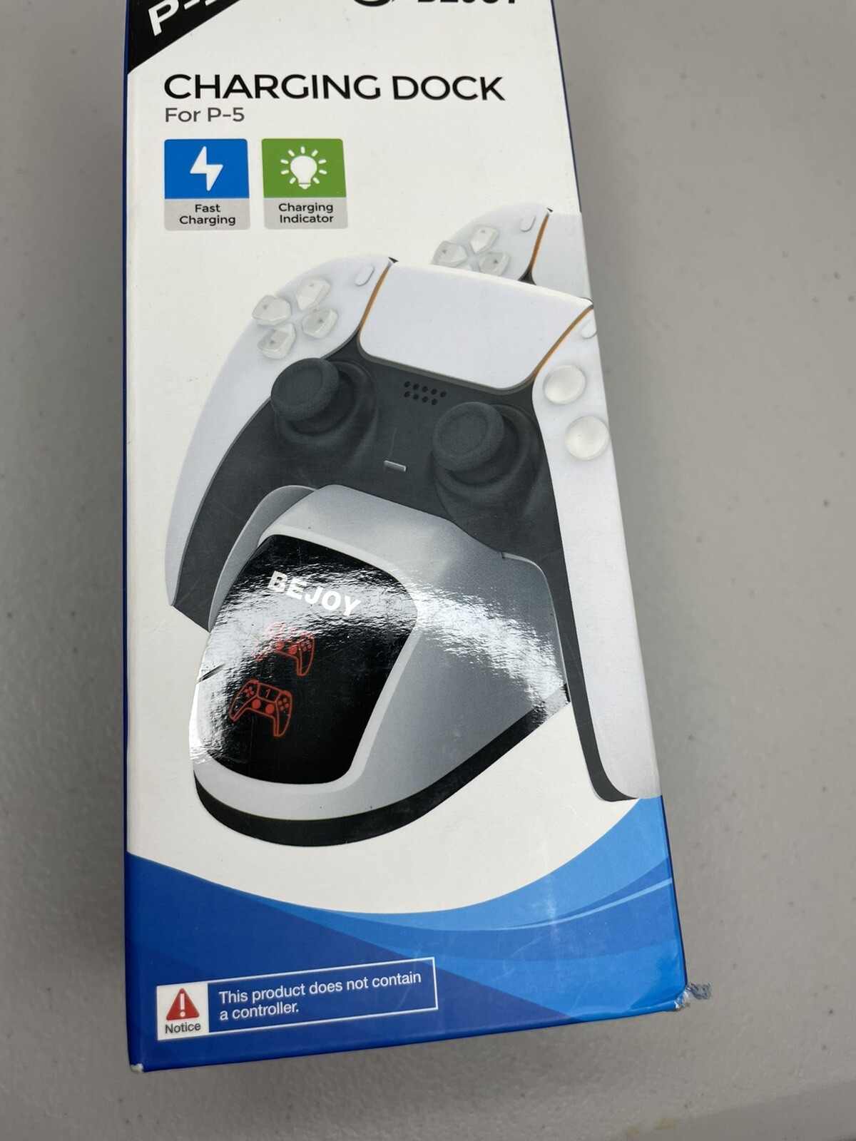 P5 Bejoy PS5 Game Controller Charging Dock Station Charges 2