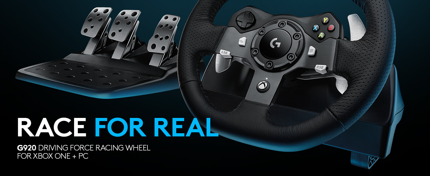 Logitech G920 Xbox Driving Force Racing Wheel for Xbox One and PC (941-000121)