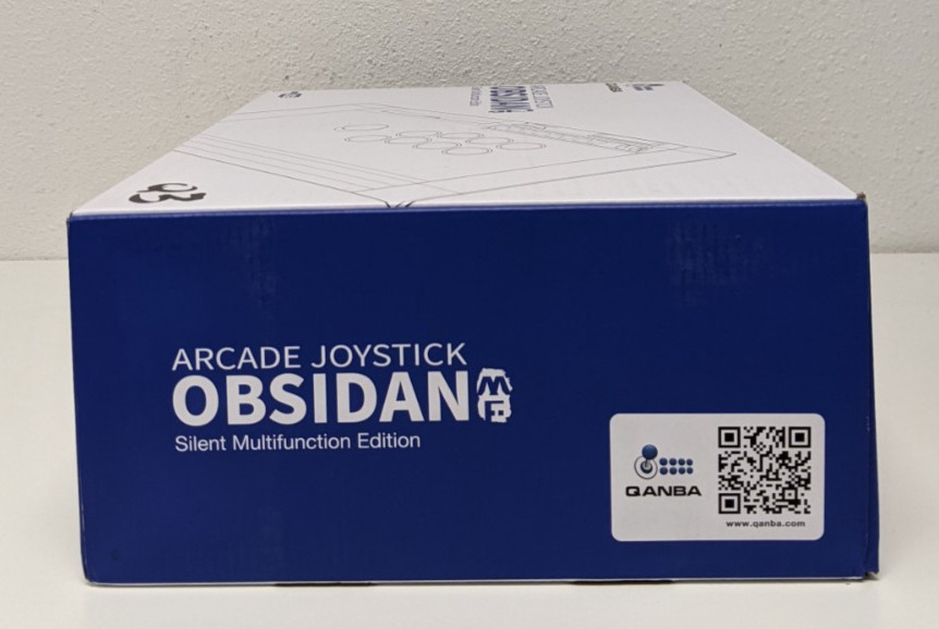 Qanba Q3 Obsidian Silent Arcade Joystick Fight Stick USB Open Box PC Android