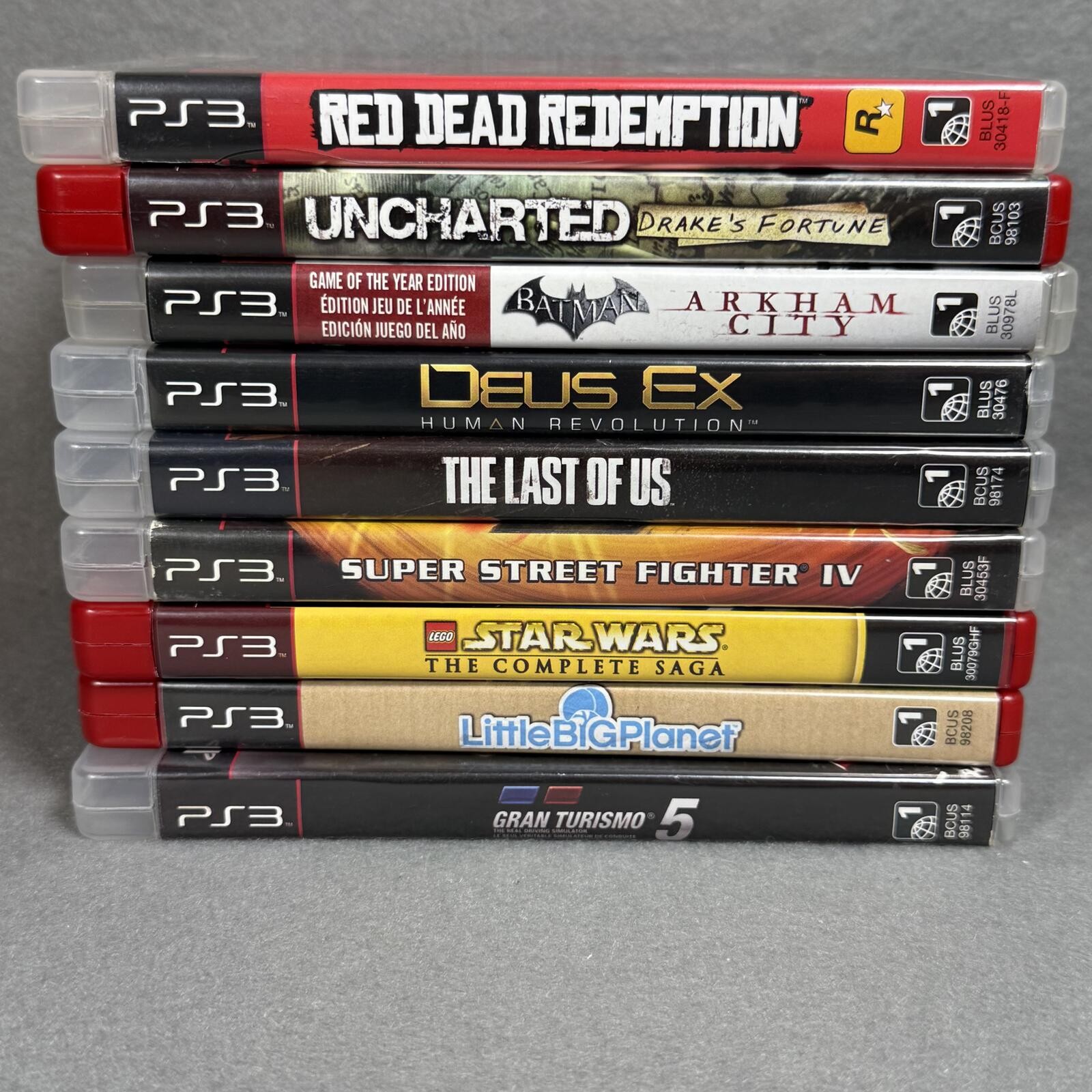 Sony PS3 Slim 160GB CECH-2501A Console Bundle 9 Games Tested HDMI RCA
