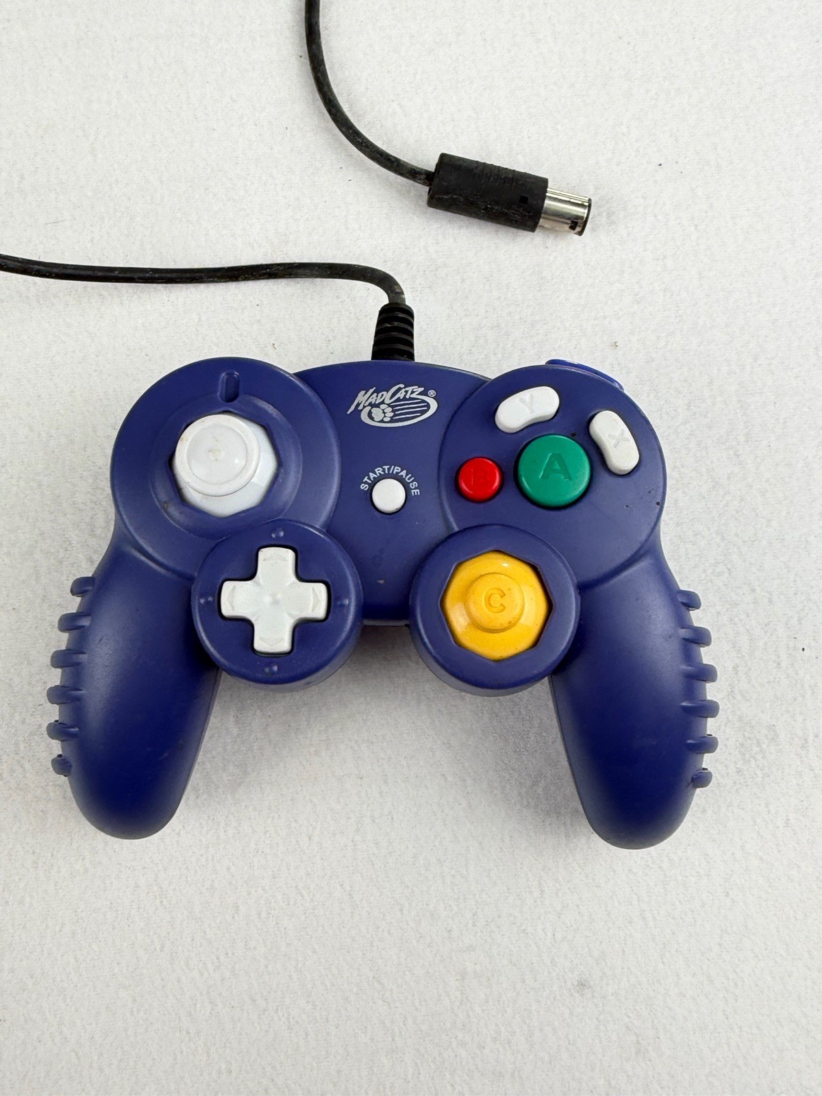 Mad Catz Wired GameCube Indigo Blue Controller. Tested