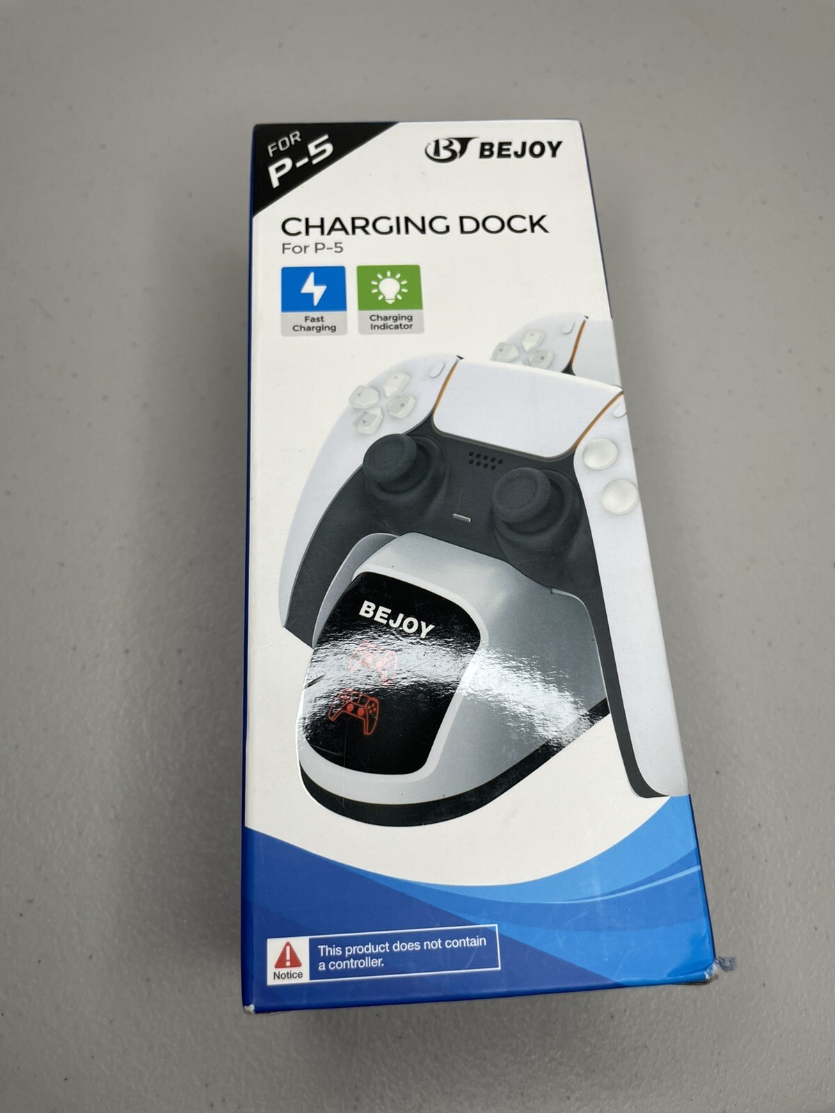 P5 Bejoy PS5 Game Controller Charging Dock Station Charges 2