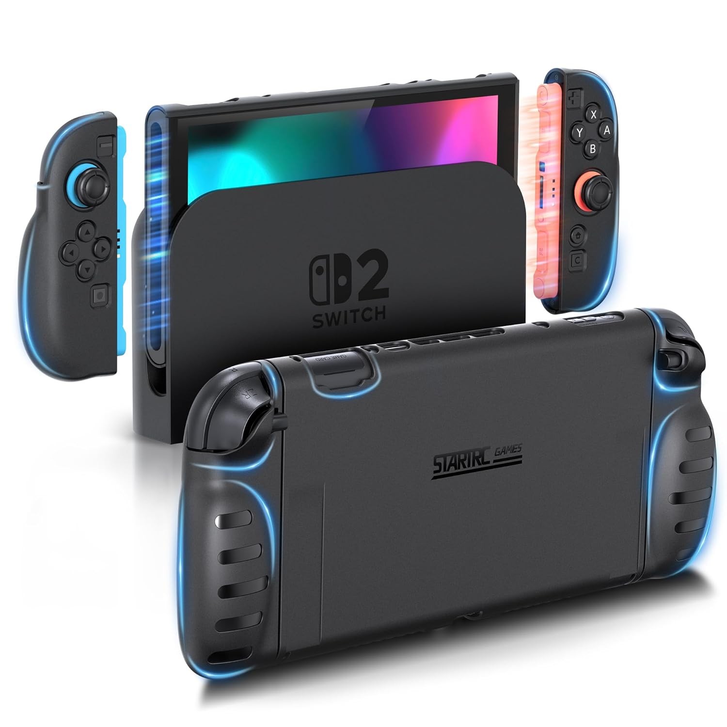 Hard Protecitve Case for Nintendo Switch 2 TPU Split and Ergonomic Grip Cover