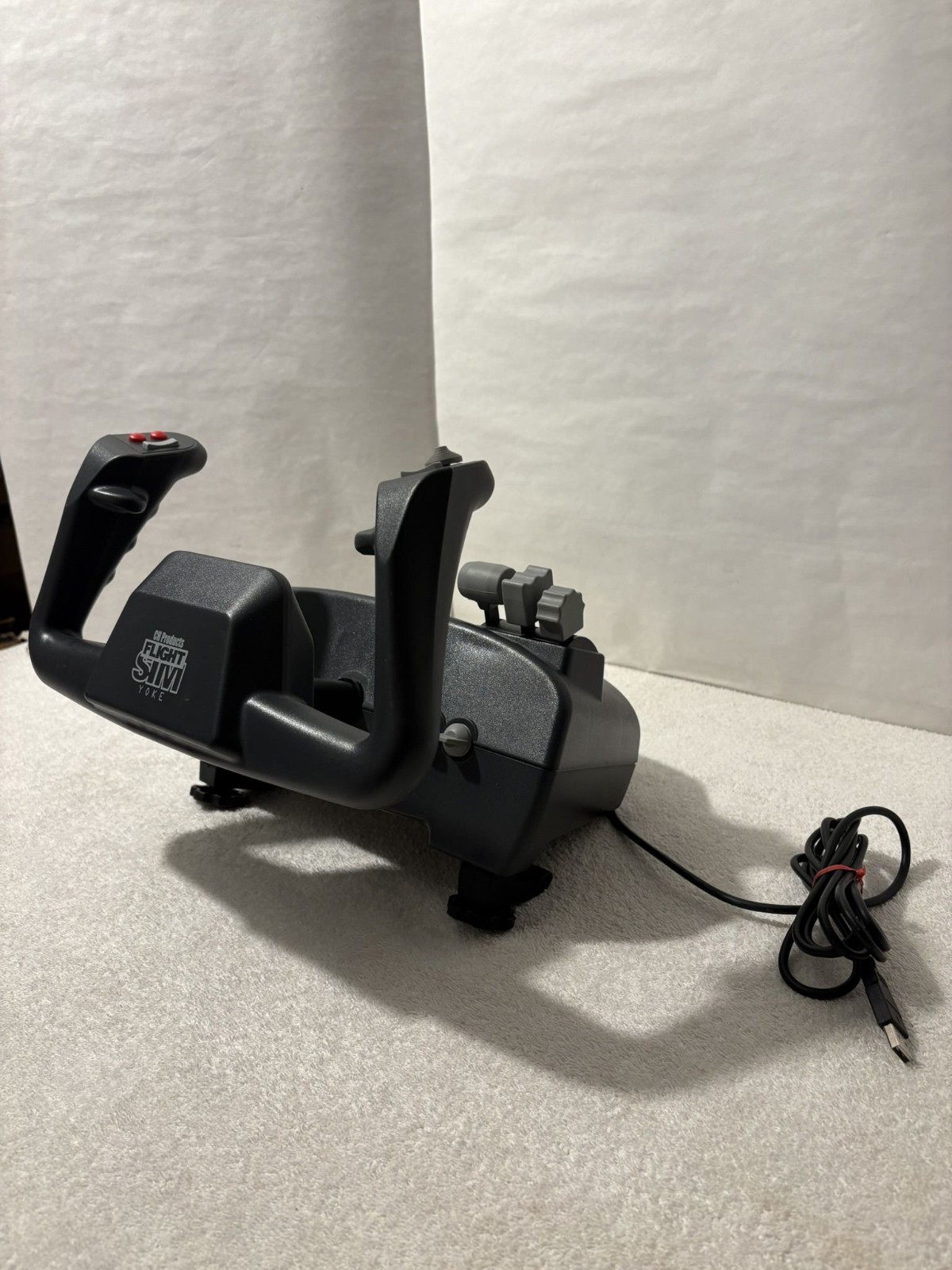 CH PRODUCTS FLIGHT SIM YOKE Flying Simulator Controller for Computer Untested