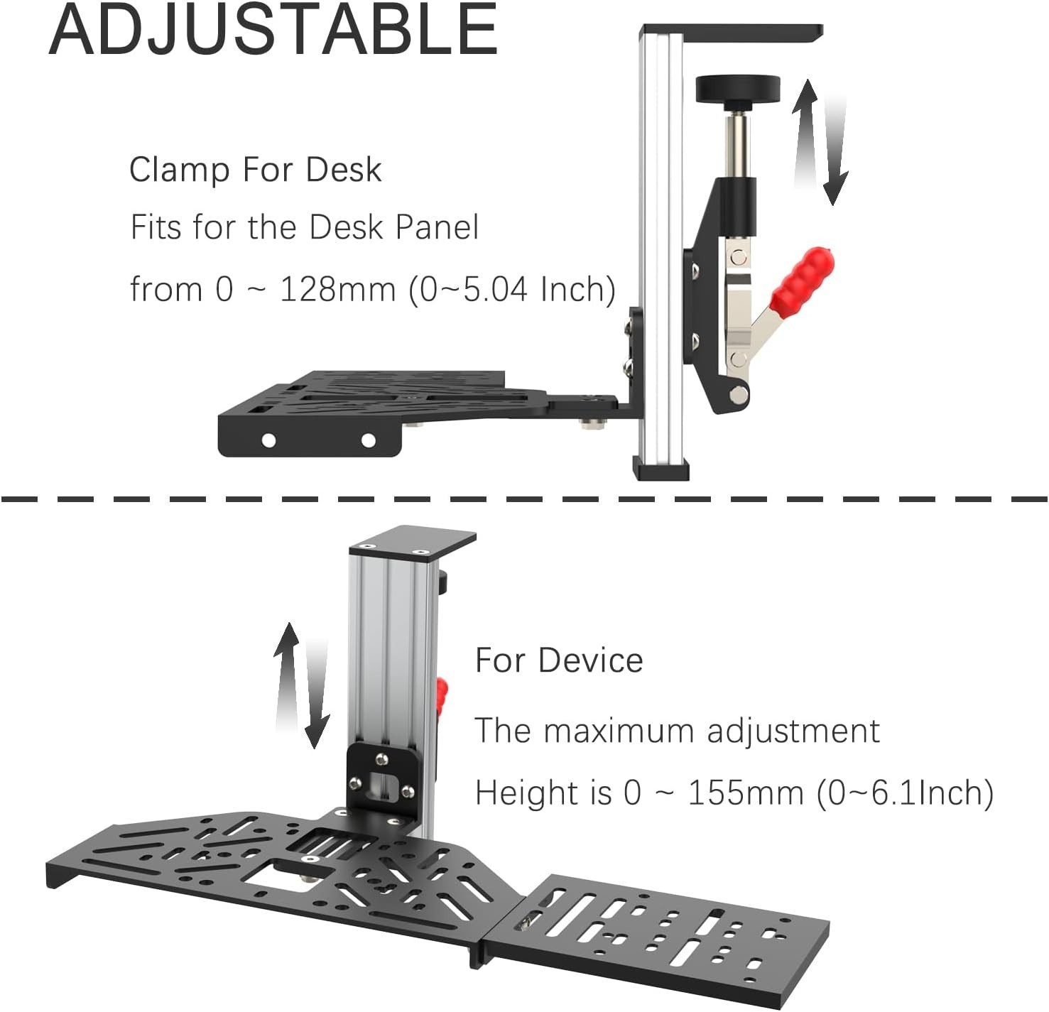 1 Set Desk Mount for Sim Racing Wheel Stand Simulator Cockpit Wheel Stand Rac…