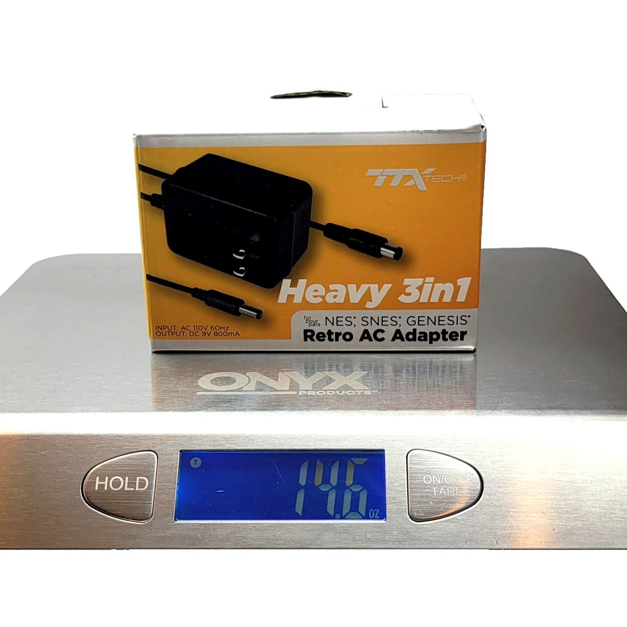 Heavy Weight 3-in-1 Power Supply Adapter for SNES / Genesis 1 / NES – NEW IN BOX