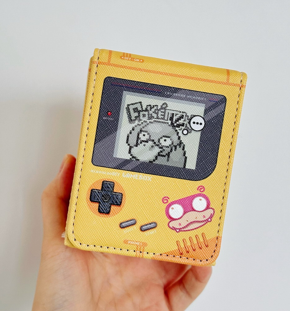 Pokemon yellow Psyduck PTCG gameboy style Box Carrying Travel Case
