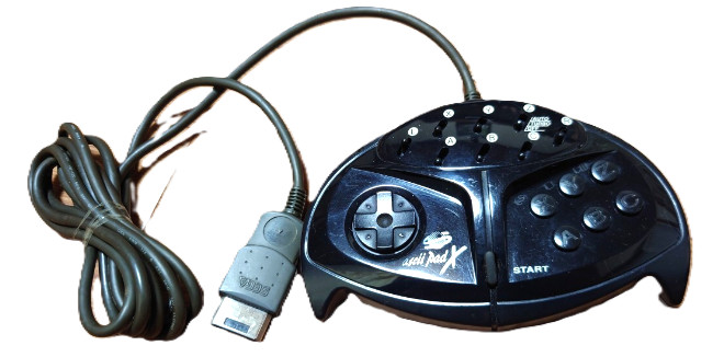 ASCII Pad X Controller Black ASC-0601T Sega Saturn SS OEM Rapid Fire JP Tested