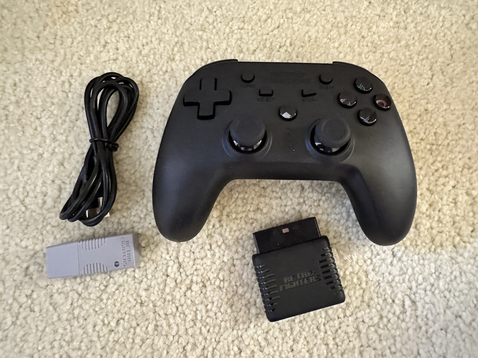 Retro Fighters Defender Bluetooth Controller Next-Gen Black Playstation 3, 4, PC