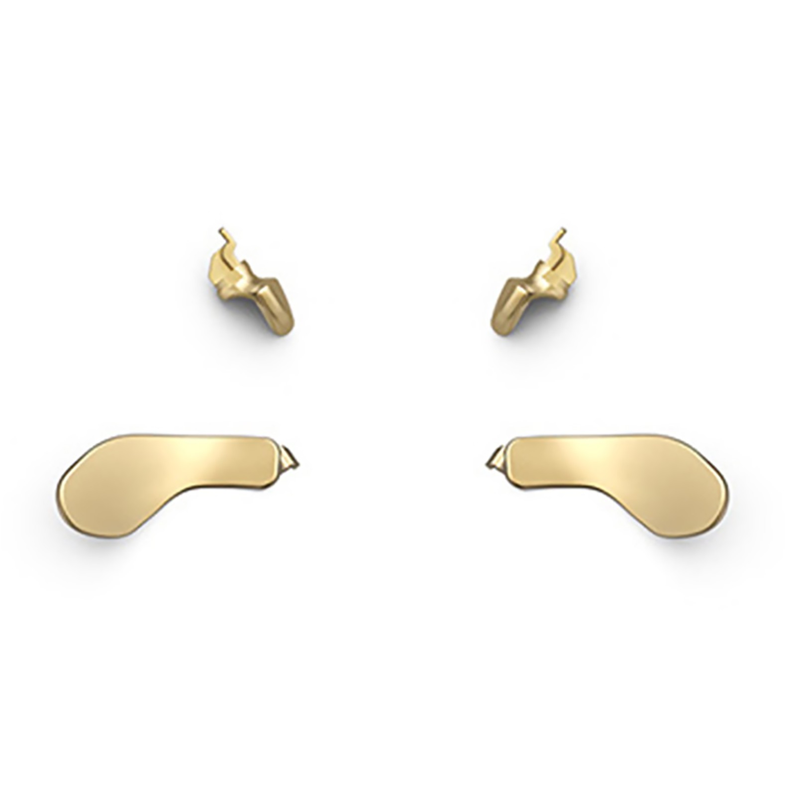 4* Gold Stainless Steel Back Button Paddles For PS5 Edge Controller Accessories