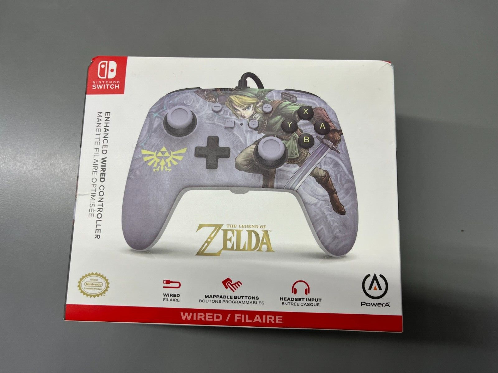 POWER A THE LEGEND OF ZELDA ENHANCED WIRED NINTENDO SWITCH CONTROLLER