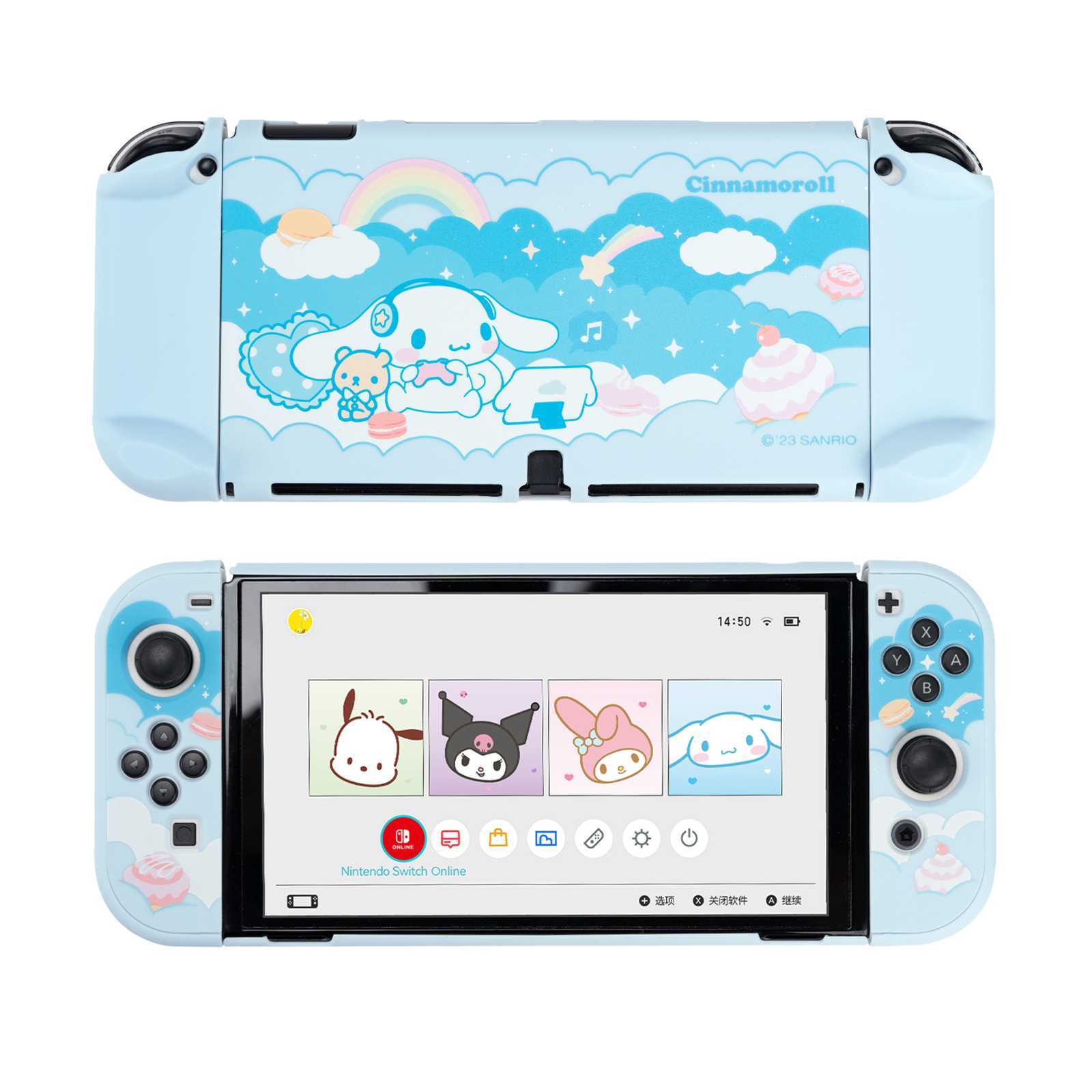GeekShare X Sanrio Protective Case for Nintendo Switch OLED PC Shell Cinnamoroll