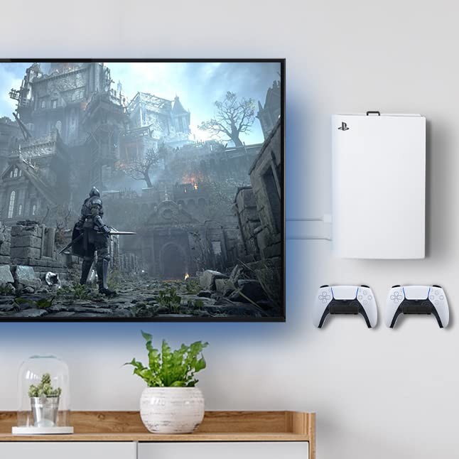 Steel Wall Mount Bracket Designed for PS5 Gaming Console, Vertical Display fo…