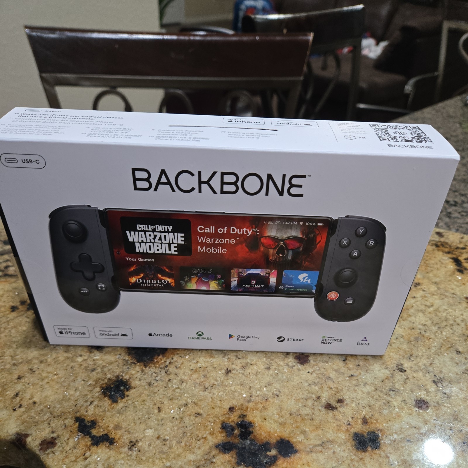 Backbone One Mobile Gaming Controller USB-C for Android & iPhone 15/16 Series