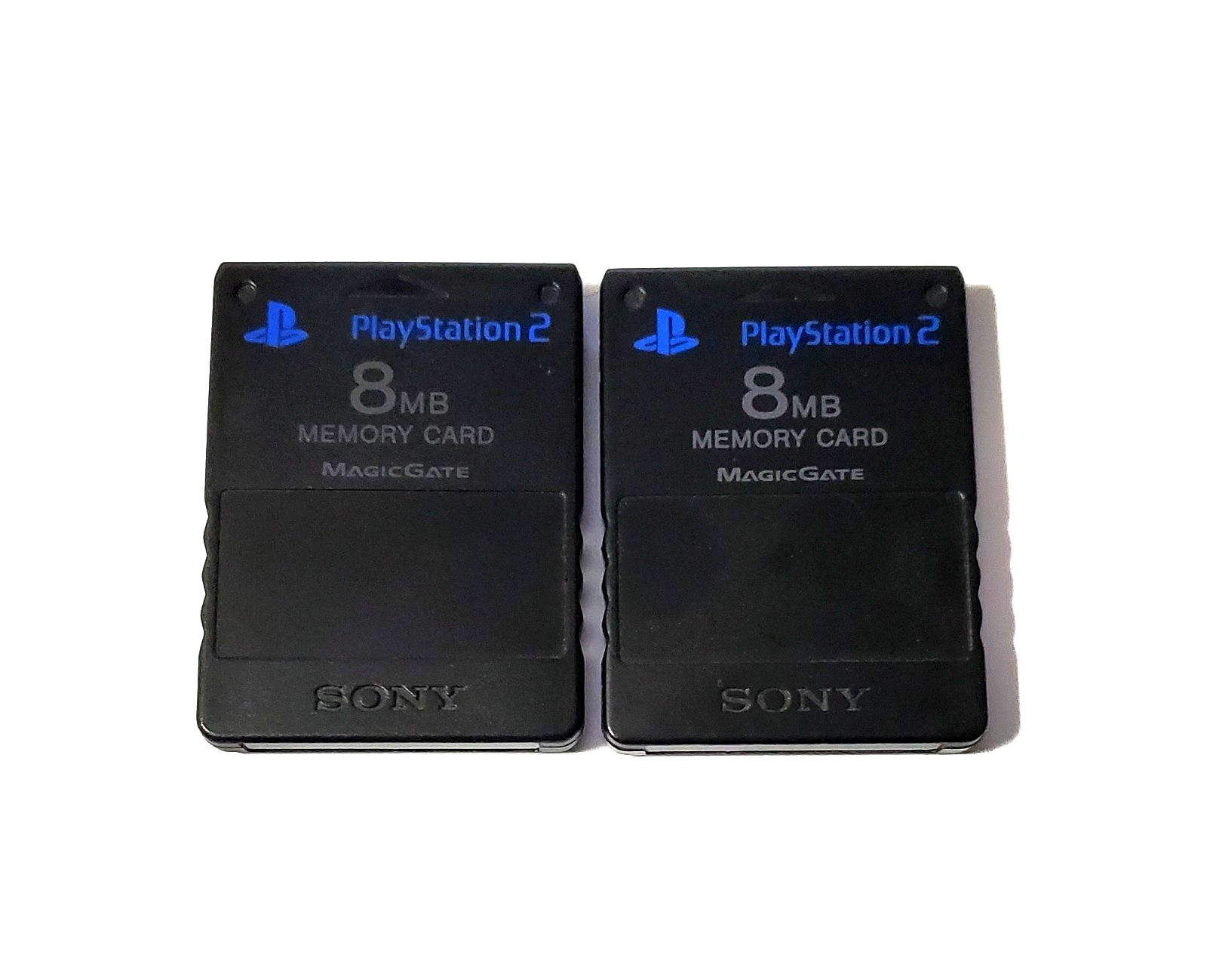Lot of 2 PS2 Official MagicGate 8mb Memory Card SCPH-10020 Tested