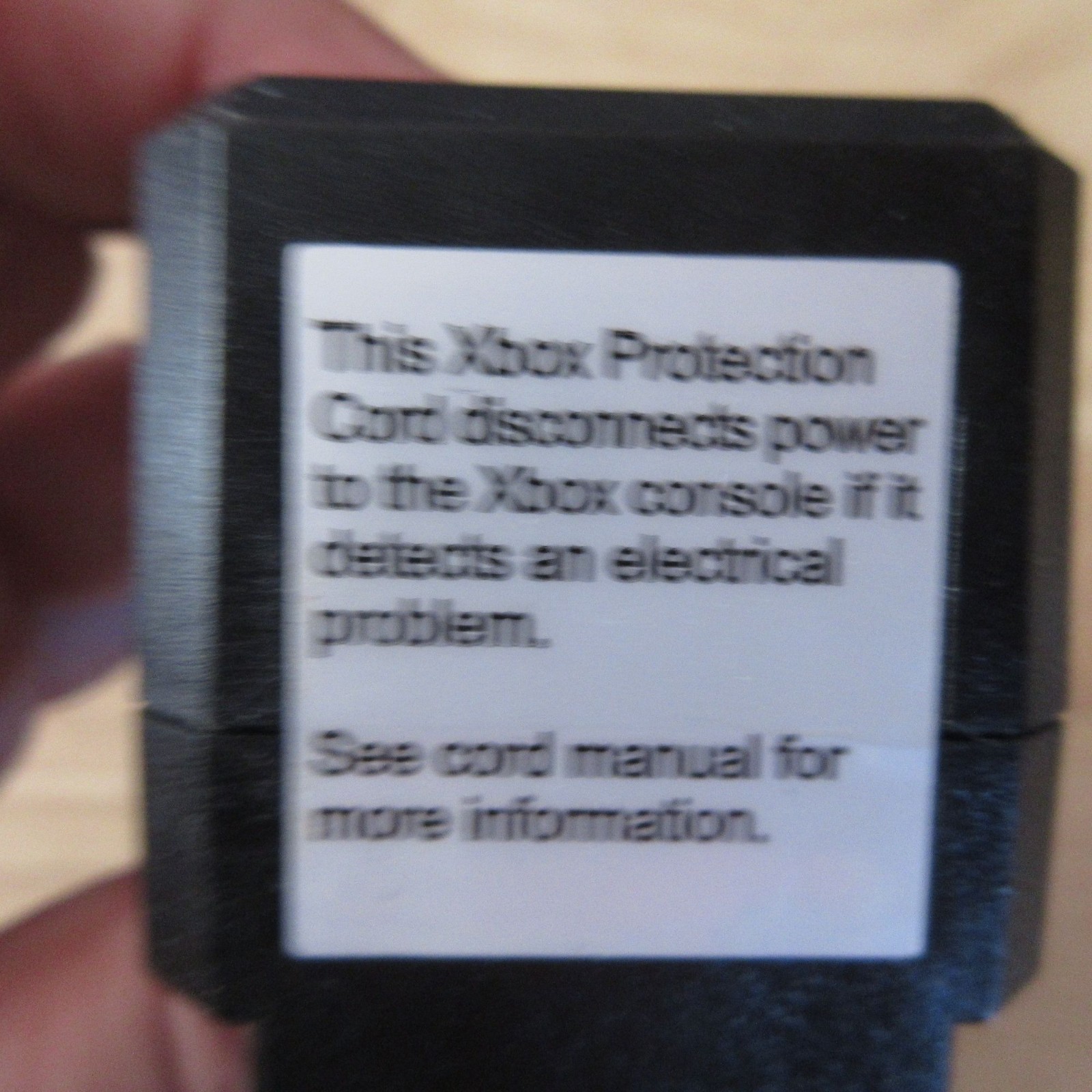 Original Microsoft OEM Xbox Protection Power Cord AC Adapter Cable X800563-100