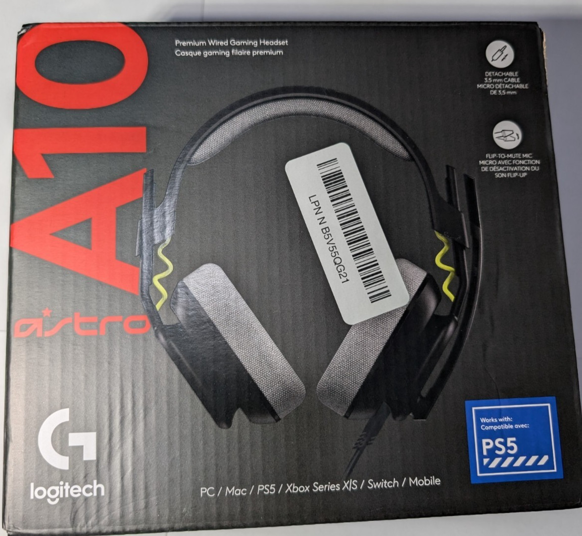 Logitech G Astro A10 Gen 2 Cross-Platform Wired Gaming Headset for PS -EXCELLENT