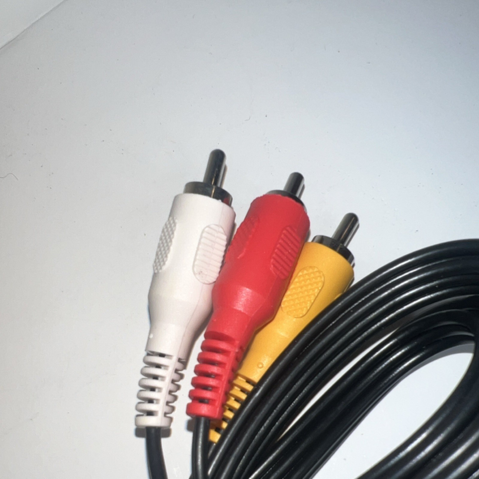 Composite AV Cable RCA, 6ft, Black/White/Red/Yellow, for Sony PlayStation 1/2/3