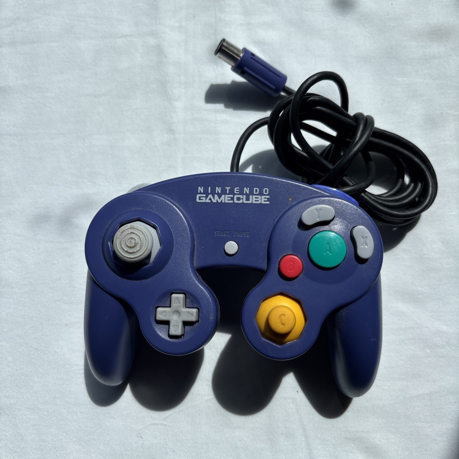 Nintendo GameCube Authentic OEM Controller Indigo Purple DOL-003 Tested Official