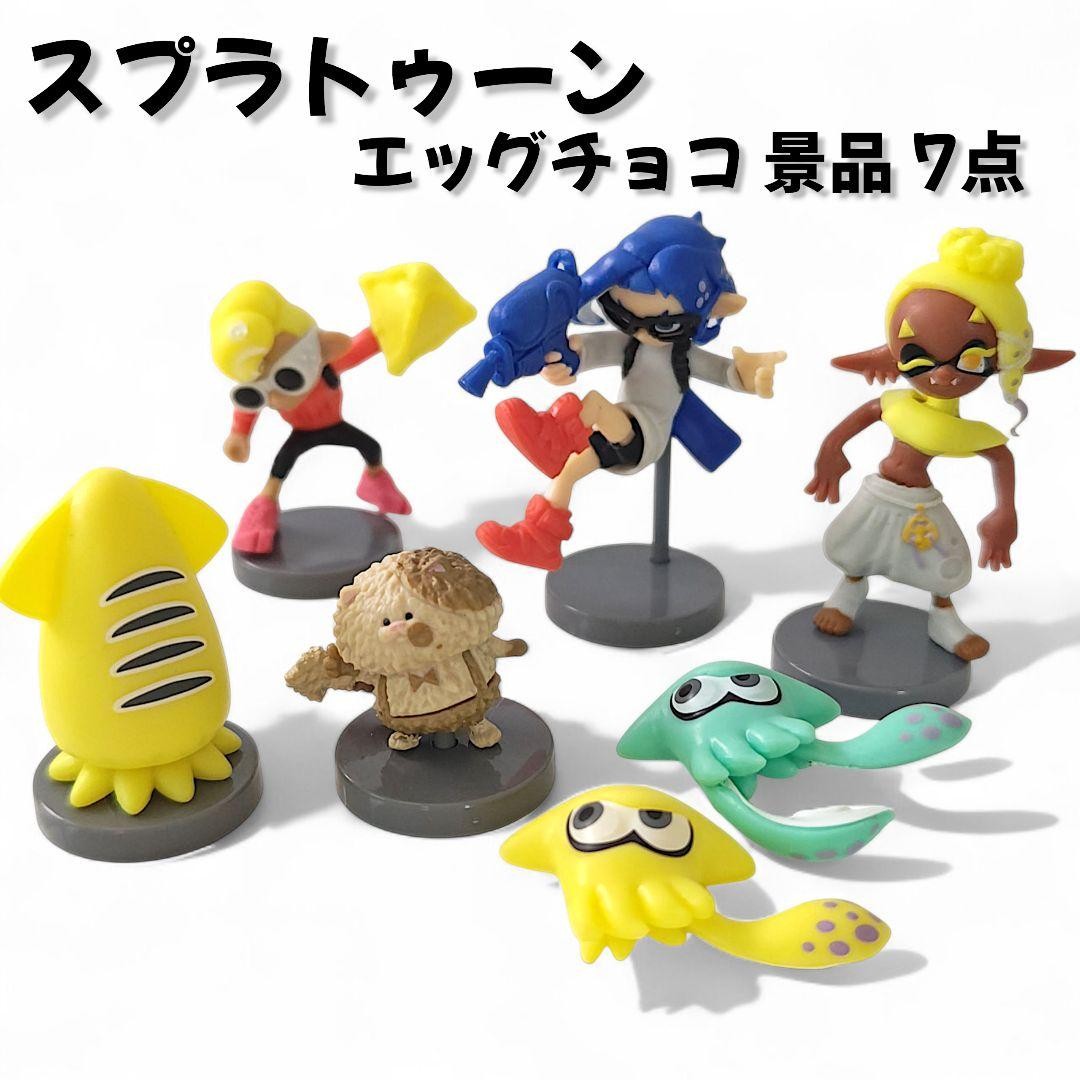 Nintendo Splatoon Egg Chocolate Prize 7 Piece Set Collectibles Figures