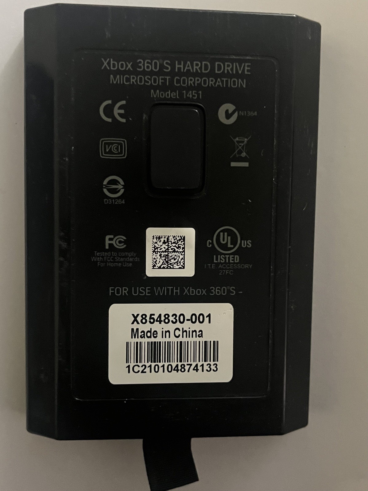 Microsoft Xbox 360 S 250GB Hard Drive Model 1451 Authentic OEM