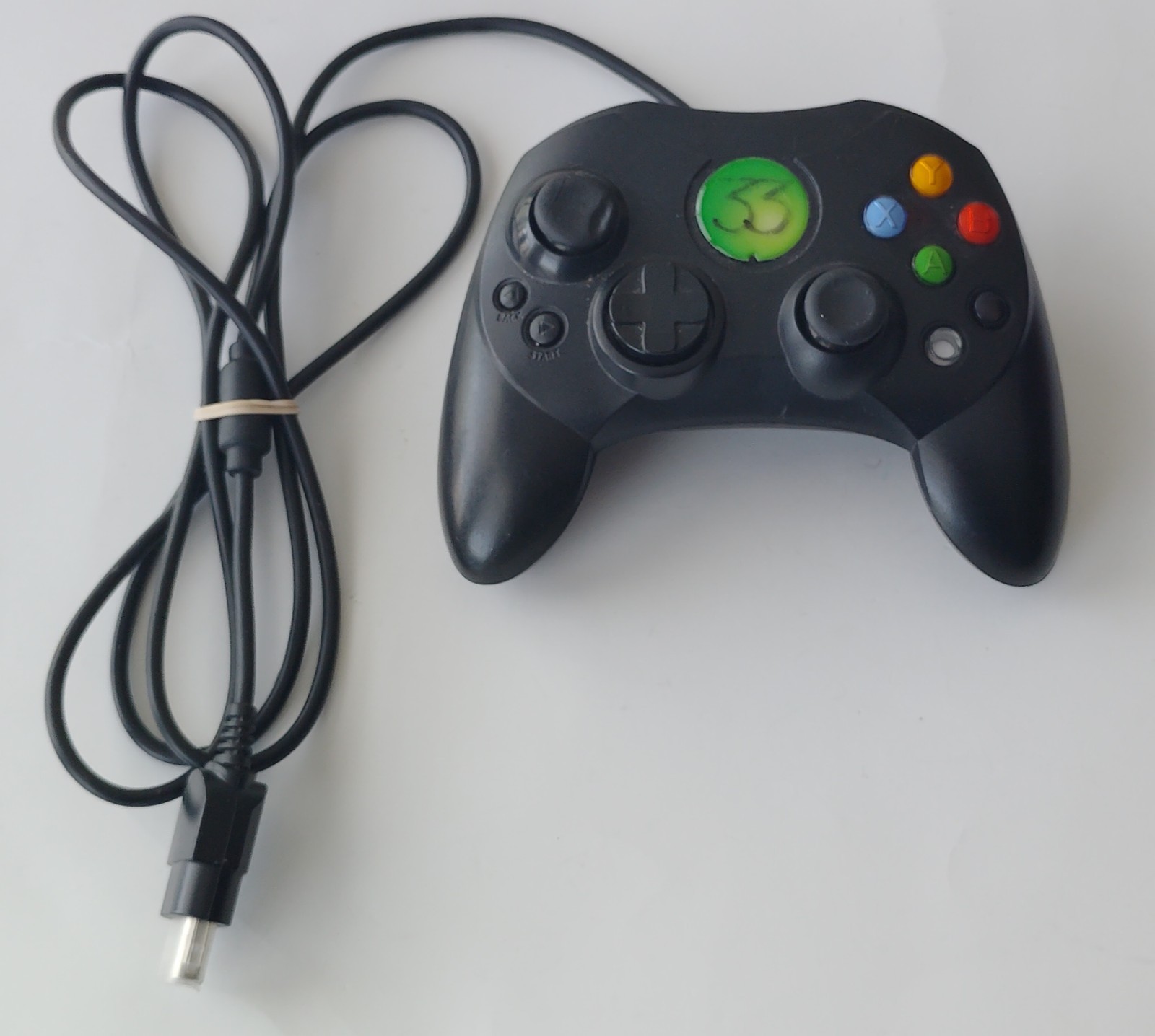 Rare Japan Import Xbox Original Controller S – Black Green “33” Jewel – Tested