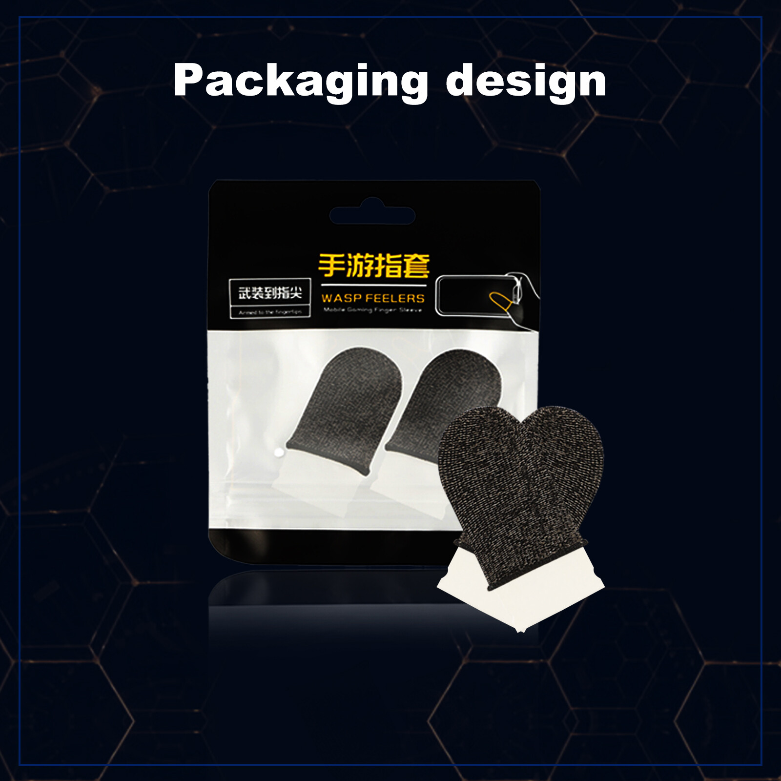 Gaming Finger Sleeves for PUBG Mobile Touchscreen Device Anti-Sweat Thumb Sleeve