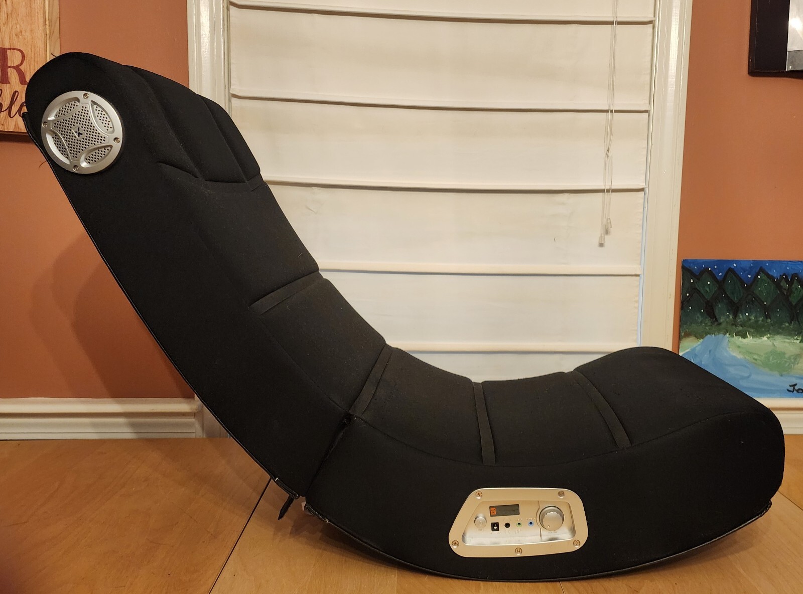 Ace Bayou LA70126 X ROCKER Folding Gaming Chair w/ Wired Audio Built-in Speakers