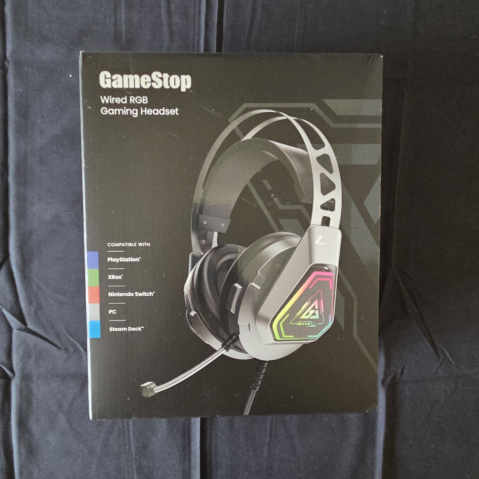 Gamestop Wired RGB Gaming Headset Aux/USB Led Light