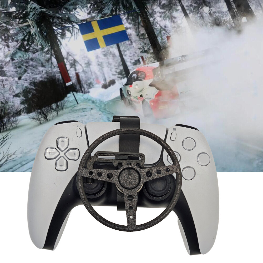 3D Printing Steering Wheel for PS5/PS5 Pro/Slim Controller Auxiliary Accessory