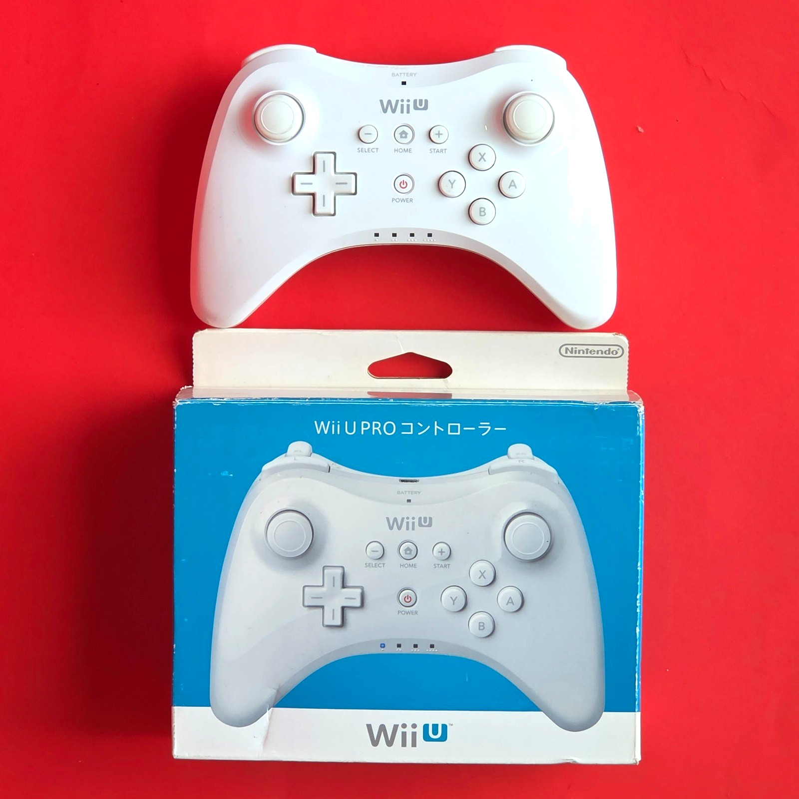 Official Wii U Pro Nintendo Controller WHITE Classic Authentic 👾 OEM Remote BOX