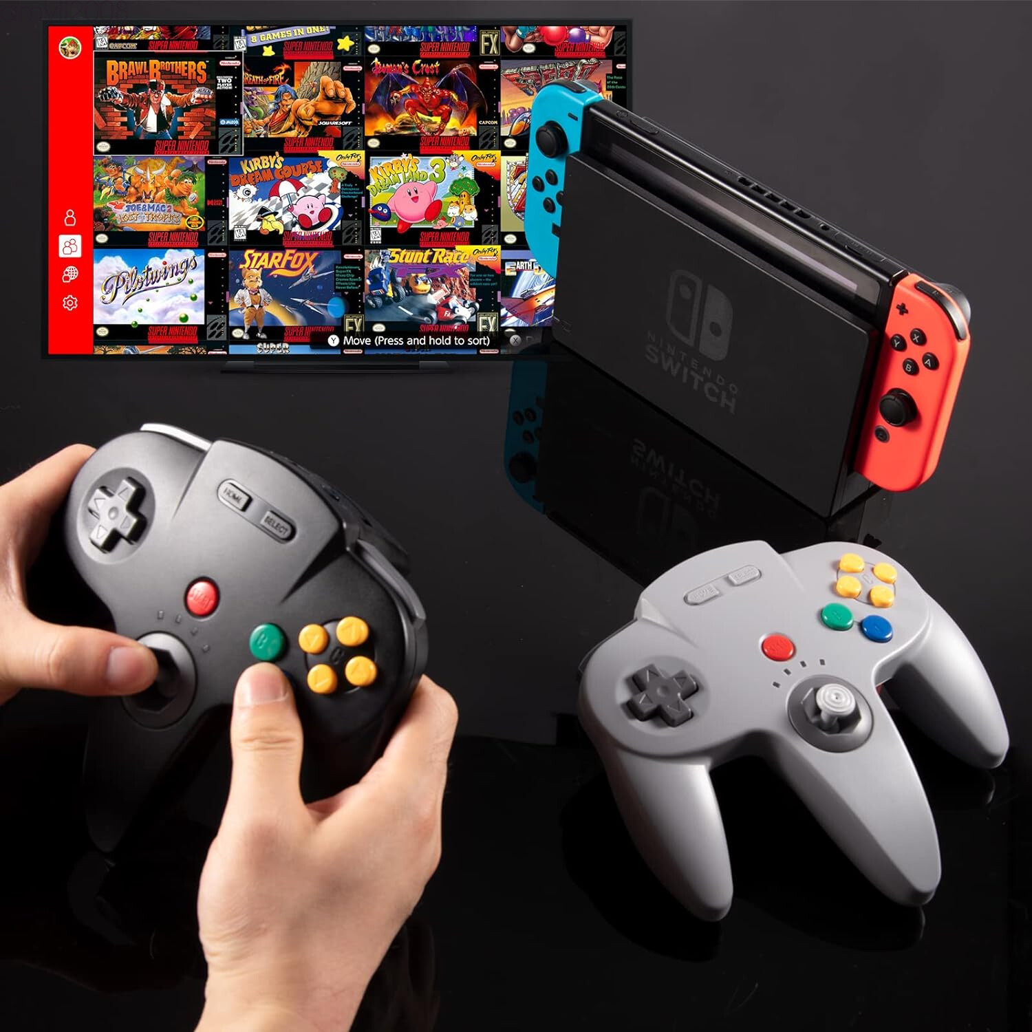 Wireless N64 Controller for Nintendo 64 Console Switch Windows PC w/ Rumble Pak