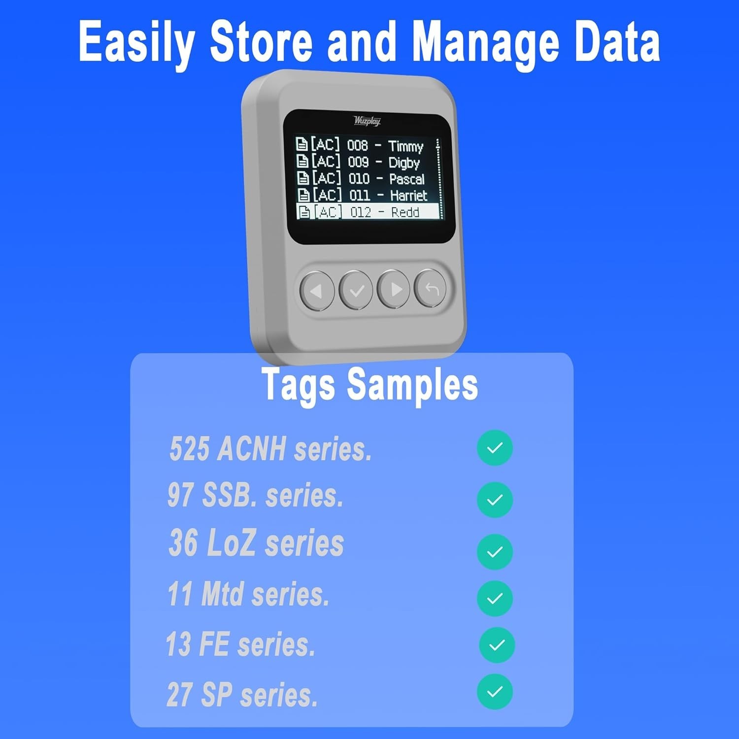 NFC Emulator Compatible with Switch 1 & 2 and NFC Enabled Devices – 1.54”OLED…