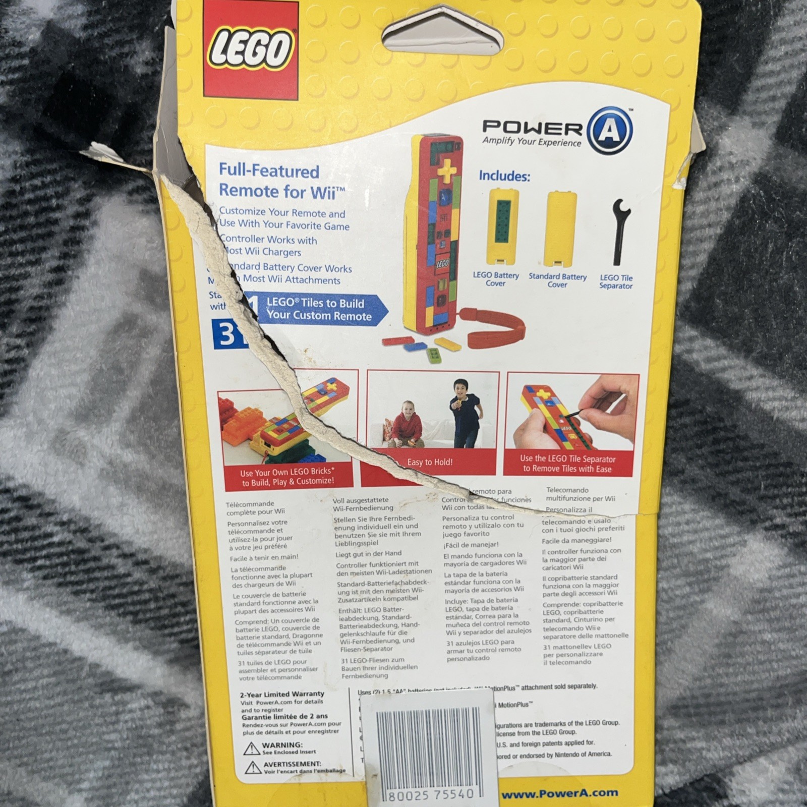 PowerA LEGO Play & Build Remote Wireless Controller For Nintendo Wii / Wii U