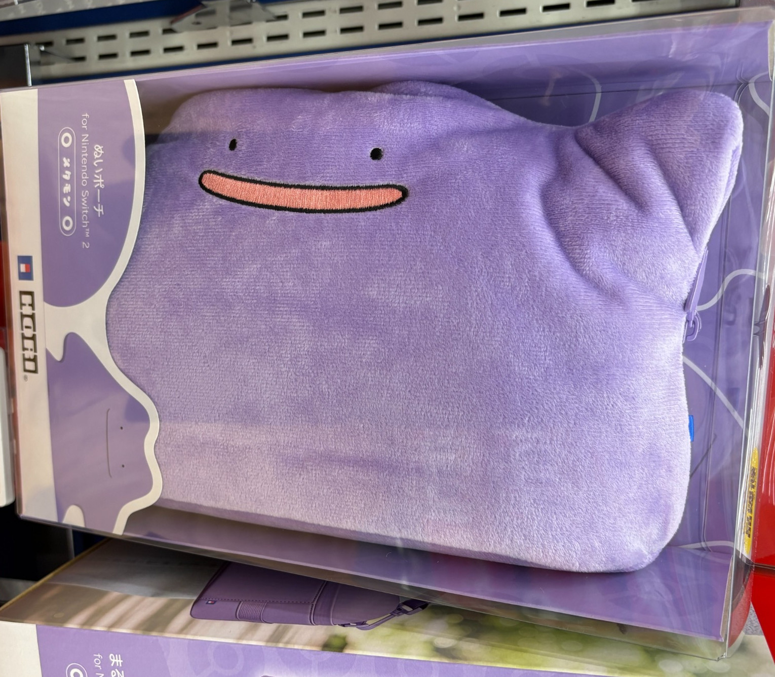 Ditto Plush Pouch for Nintendo Switch 2 HORI Official Pokémon Case Japan NEW