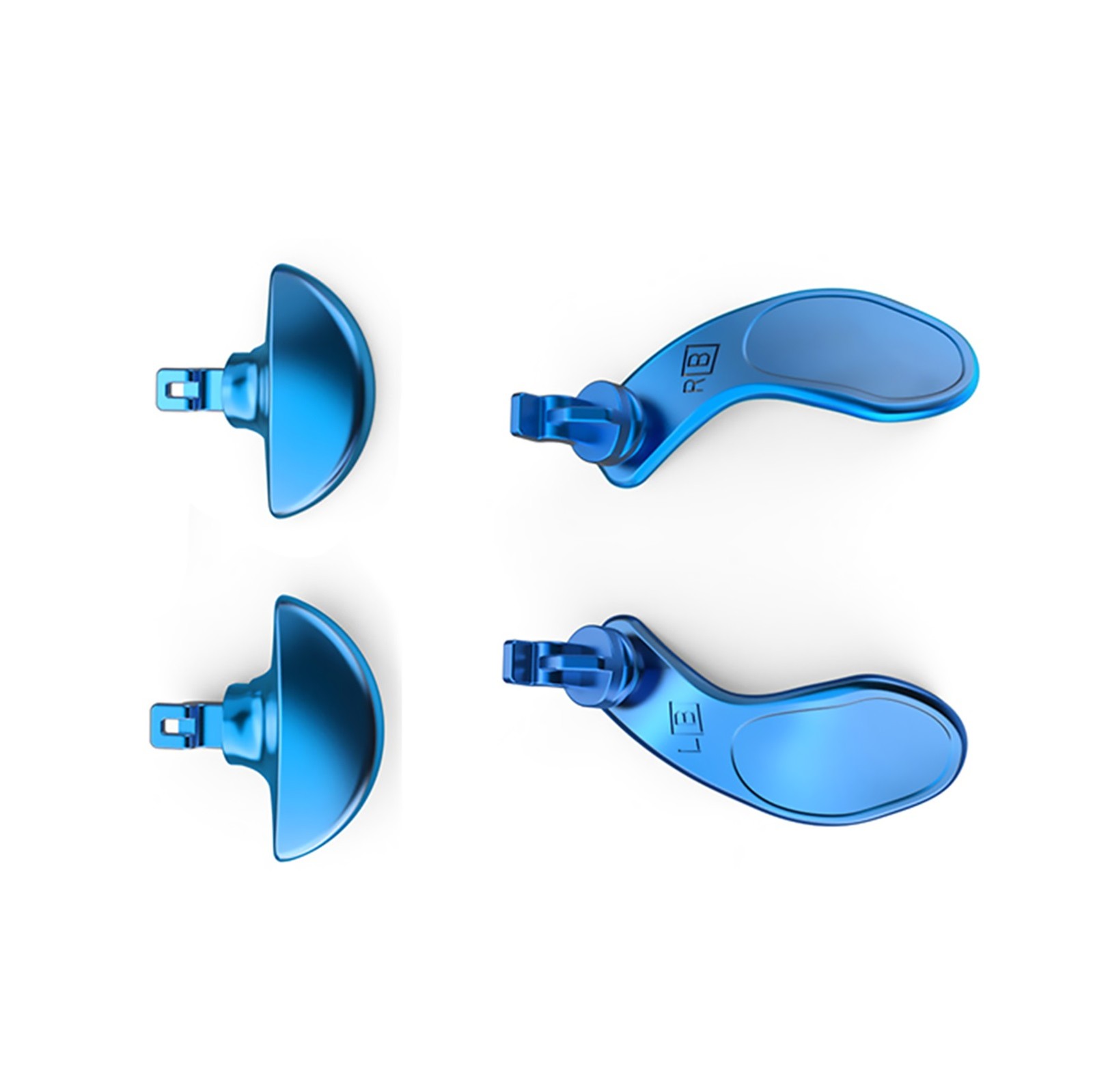 Blue DIY Stainless Back Rear Button Paddles Replacement For PS5 Edge Controller