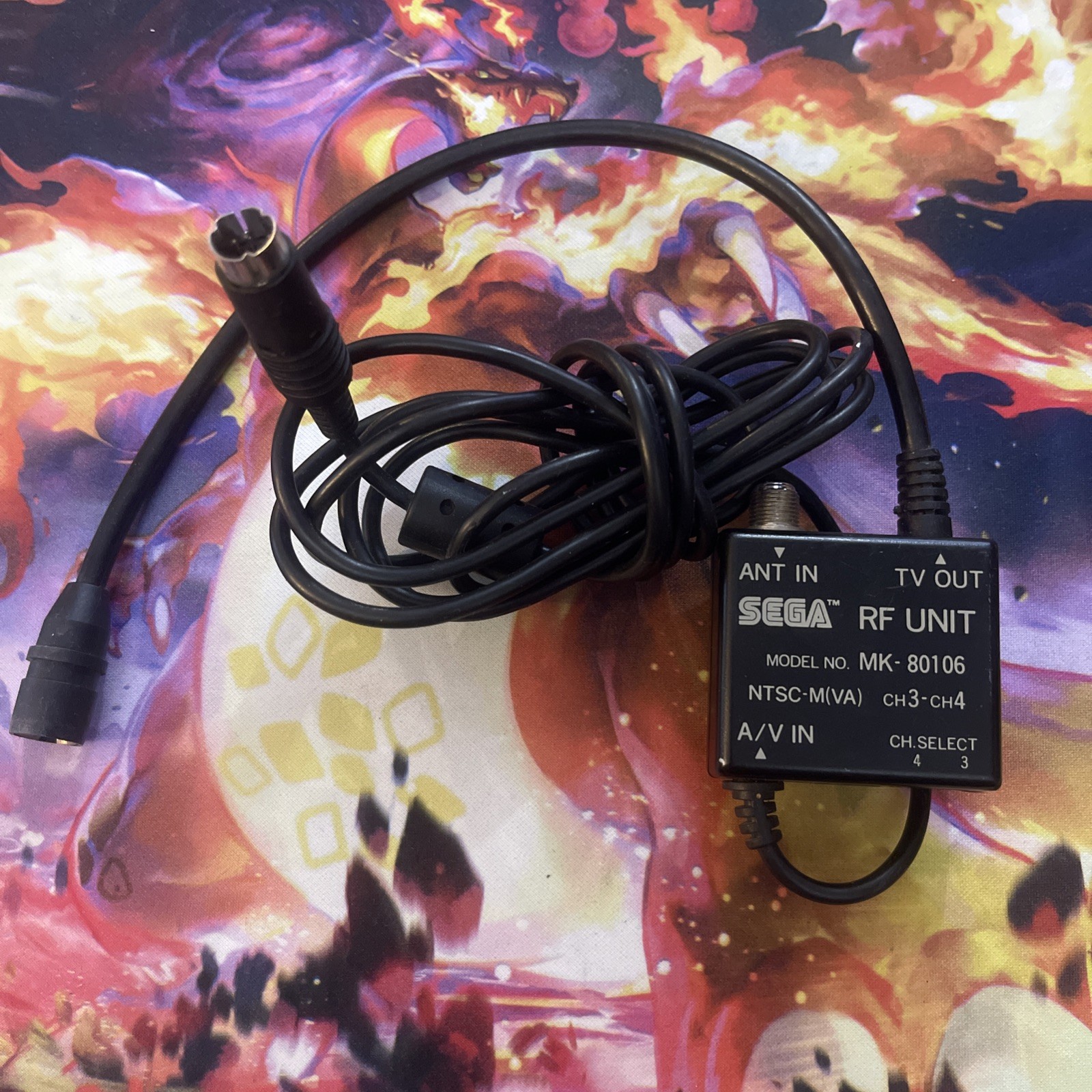 Official SEGA RF UNIT adapter for SEGA Saturn System model MK-80106 |