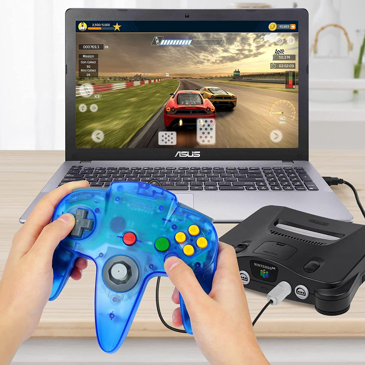 N64 Classic Wired Controller Joypad For Nintendo N64 Video Game/N64 Rumble Pack