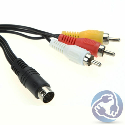 Wholesale Lot 5x AV RCA Composite Cable Cord Sega Genesis 2 / 3 9 Pin