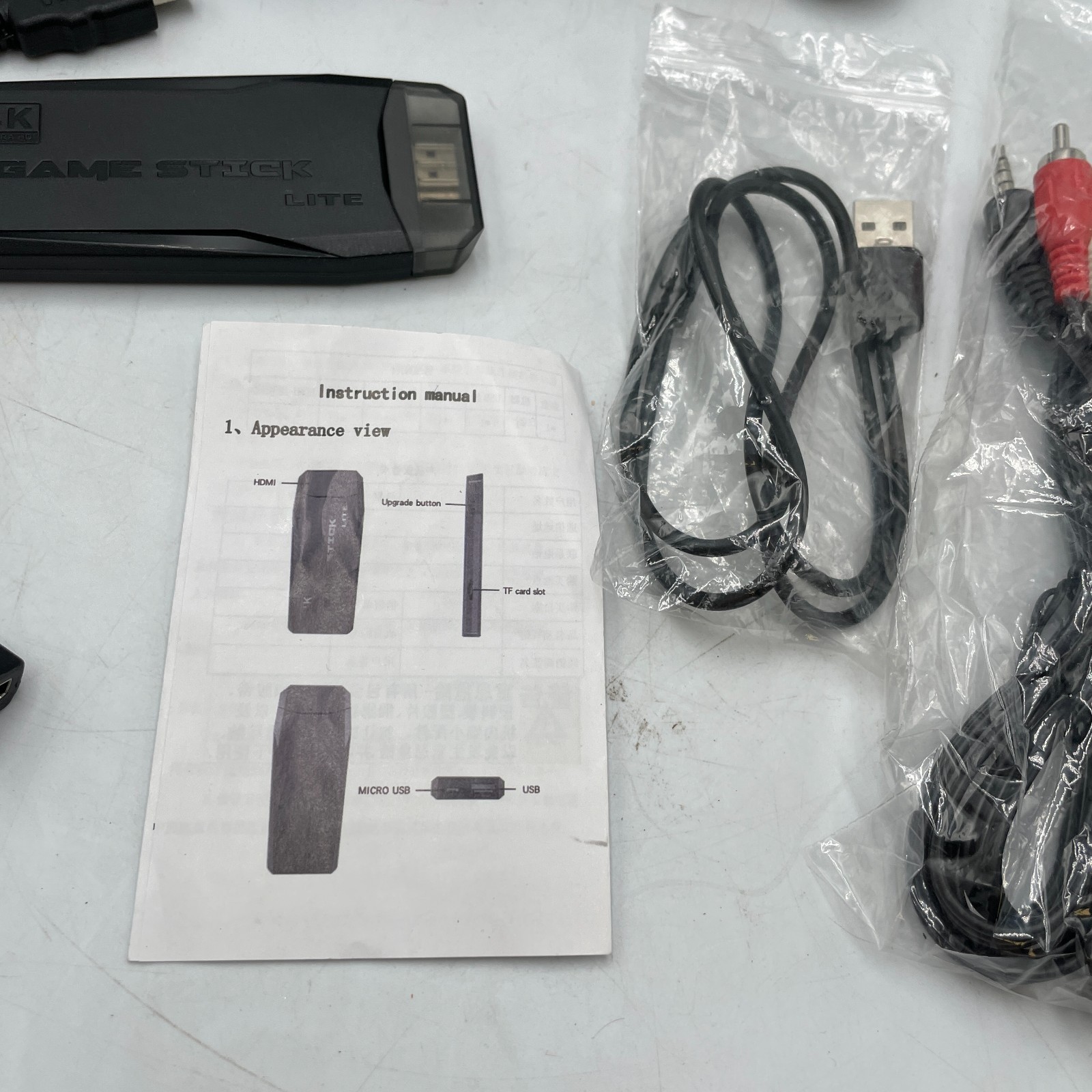 Black 2.4G Wireless Controller Handheld with Cables for Playstation Consoles