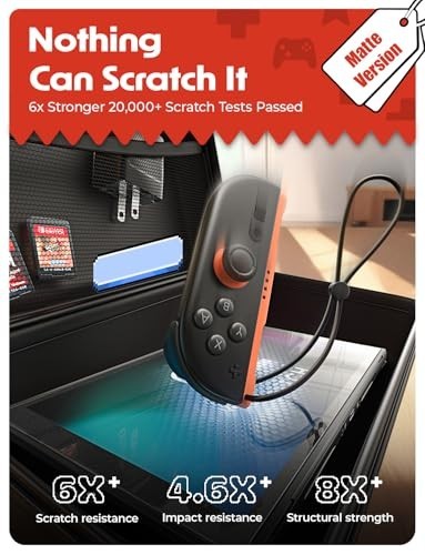 Matte Anti-Glare Tempered Glass Screen Protector for Nintendo Switch 2 – 2 Pack,