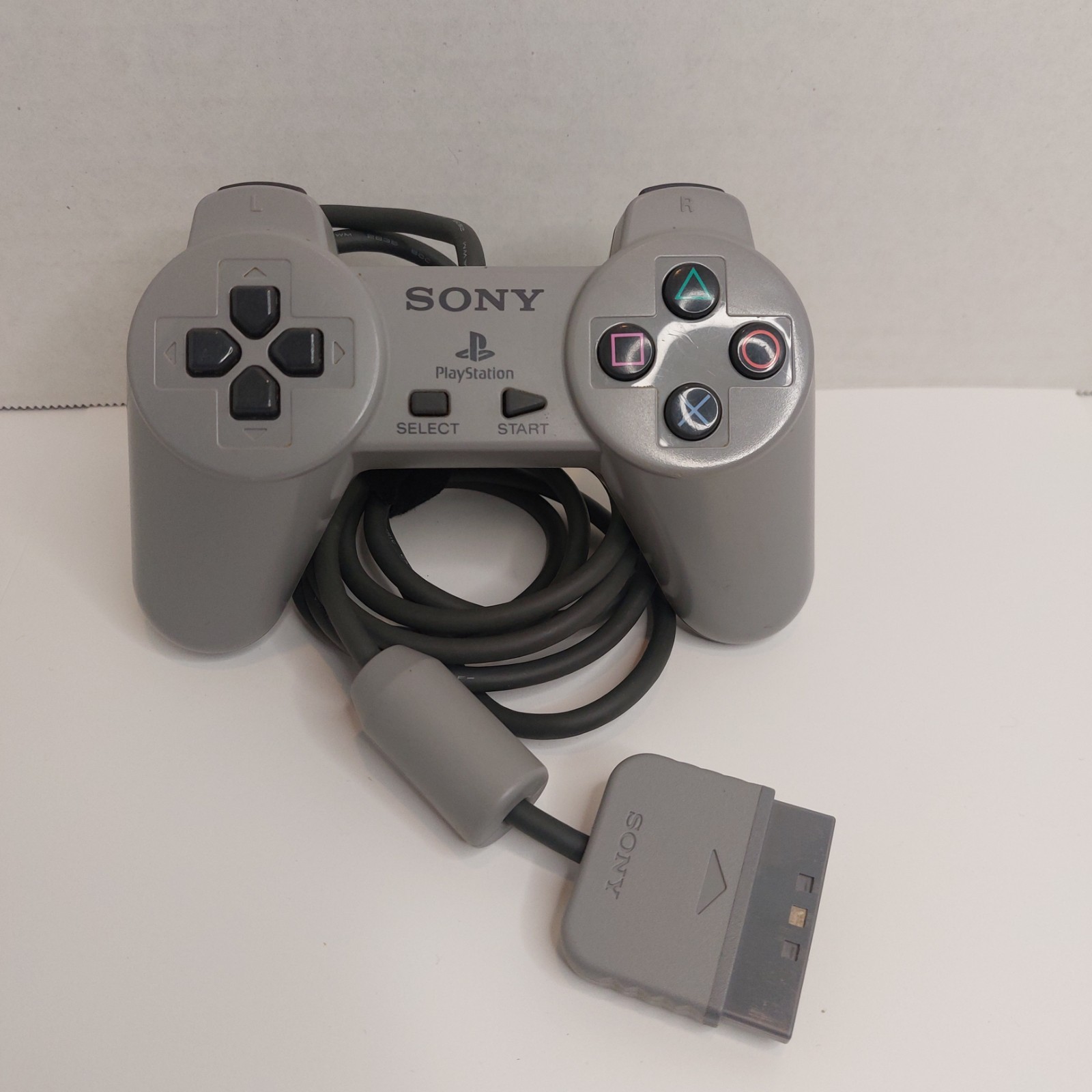 Sony PlayStation PS1 Controller SCPH-1080 Gray OEM Tested & Working