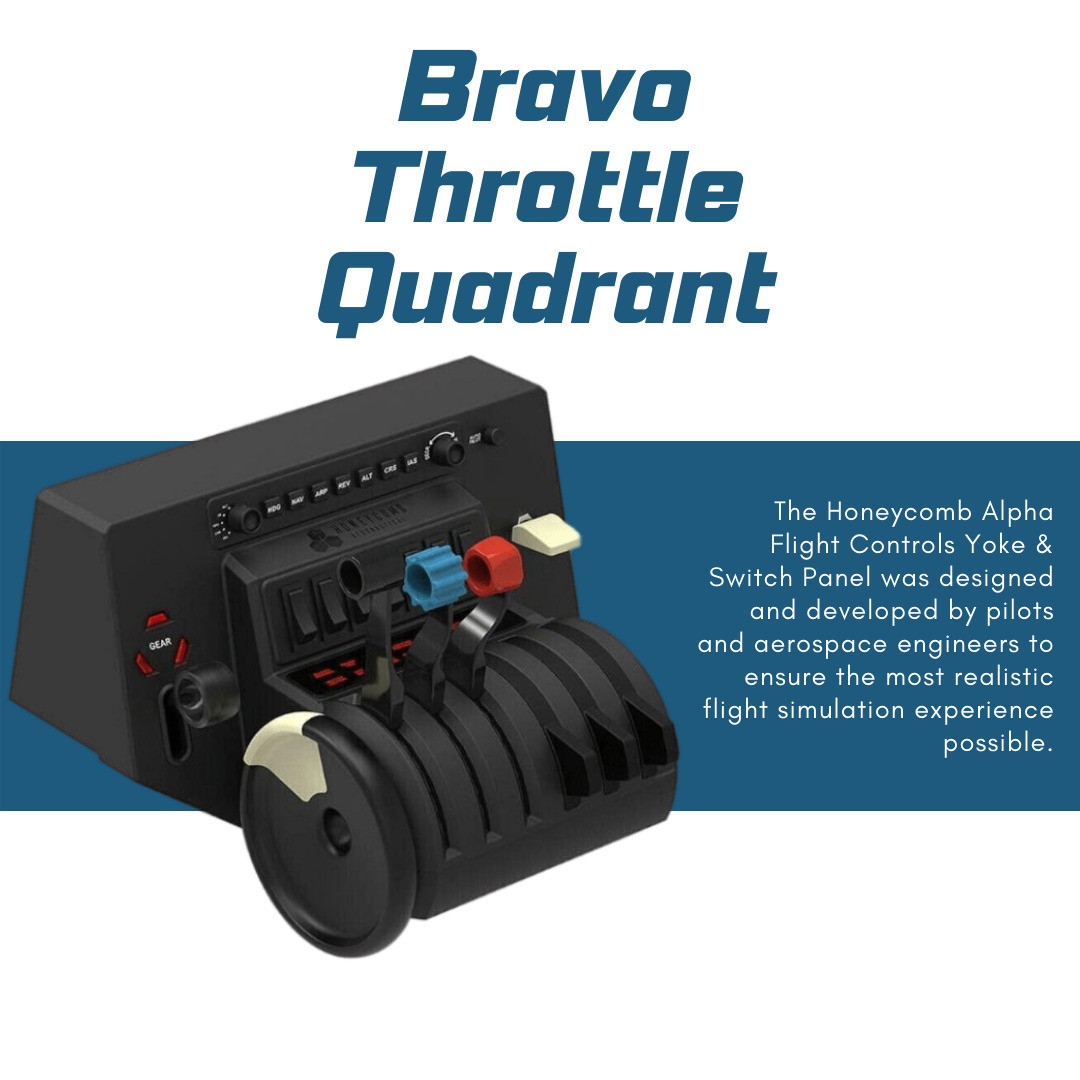 Honeycomb Alpha Flight Controls Yoke with Bravo Throttle Quadrant Bundle