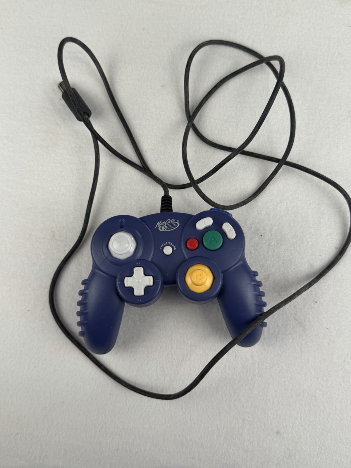 Mad Catz Wired GameCube Indigo Blue Controller. Tested