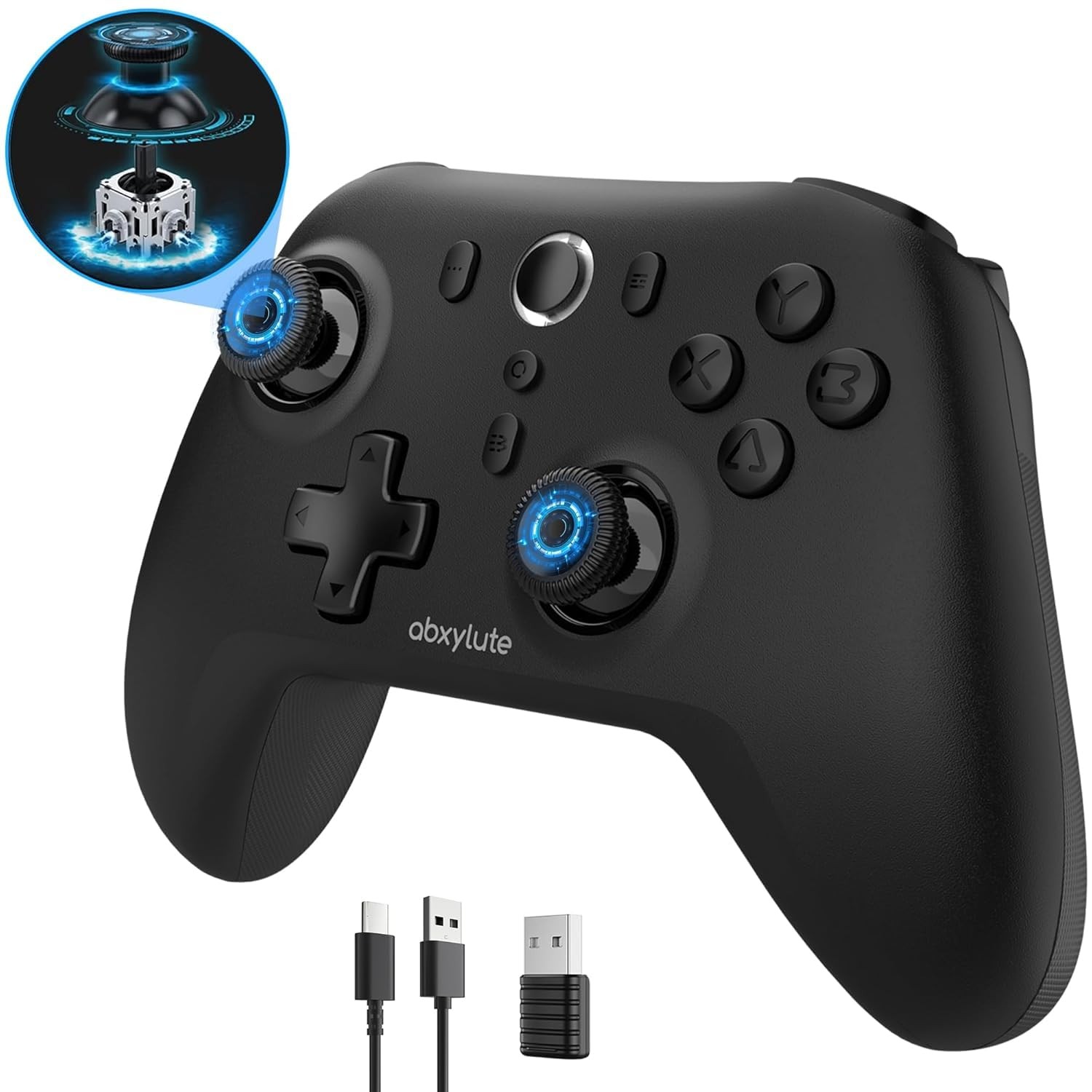 C6 Wireless PC Controller, Bluetooth Game Controller- 1000Hz Polling Rate- Ha…