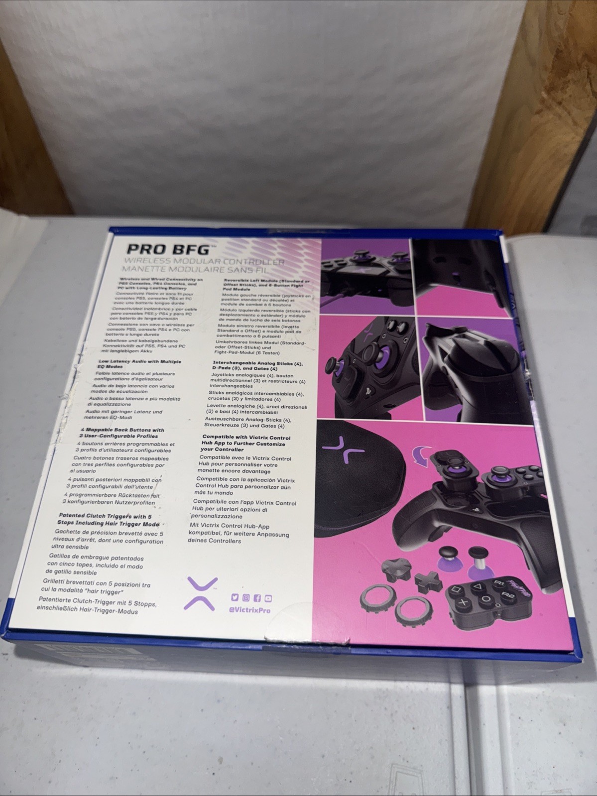 PDP Victrix Pro BFG Video Game Controller 052-002-BK for Sony PS 5, 4 & PC