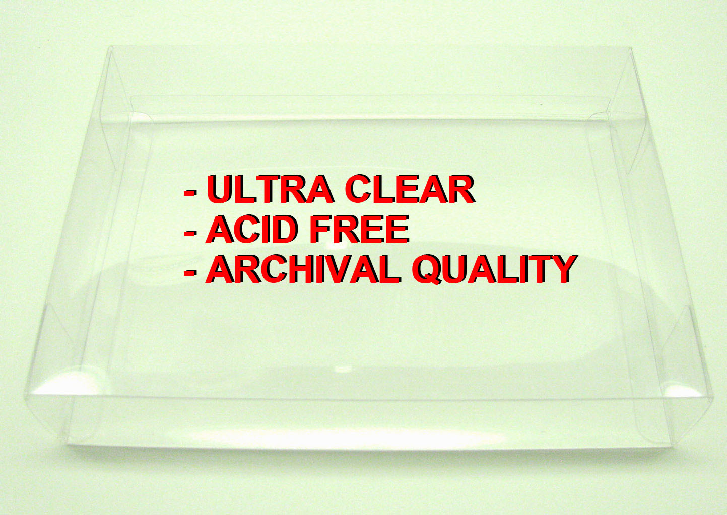 25x CLEAR PLASTIC PROTECTIVE BOX SLEEVE FOR ATARI 2600 GAME CARTRIDGES (SIZE B)
