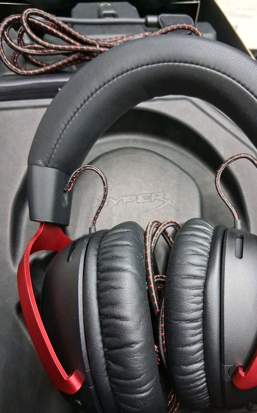 HyperX Cloud III Over-Ear Gaming Headset – Black/Red Excellent Cond Open Box