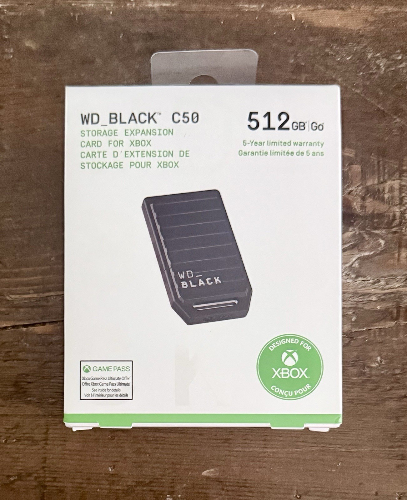 Expansion Card 512GB NVMe SSD Xbox Series X S WD_Black Storage DBMPH5120ANC-WCSN